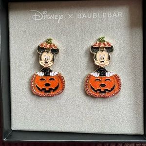 Lot of 3 brand new Disney x Baublebar holiday earrings.